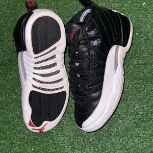 Jordan Kids Black and White Sneakers